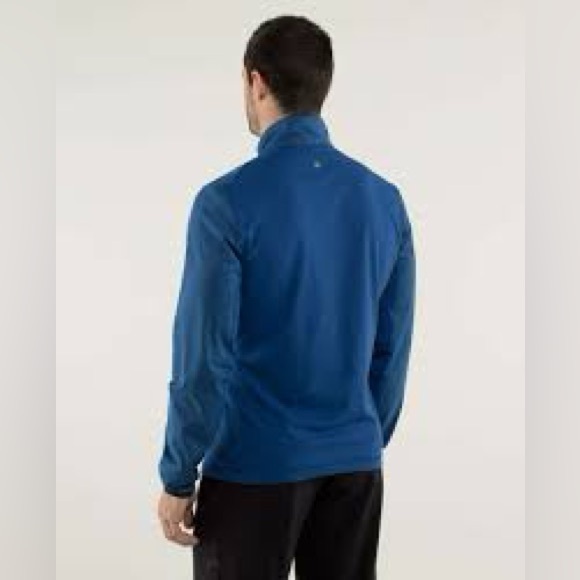 Lululemon Rugged Blue Barricade 1/4 zip pullover top - Picture 2 of 7